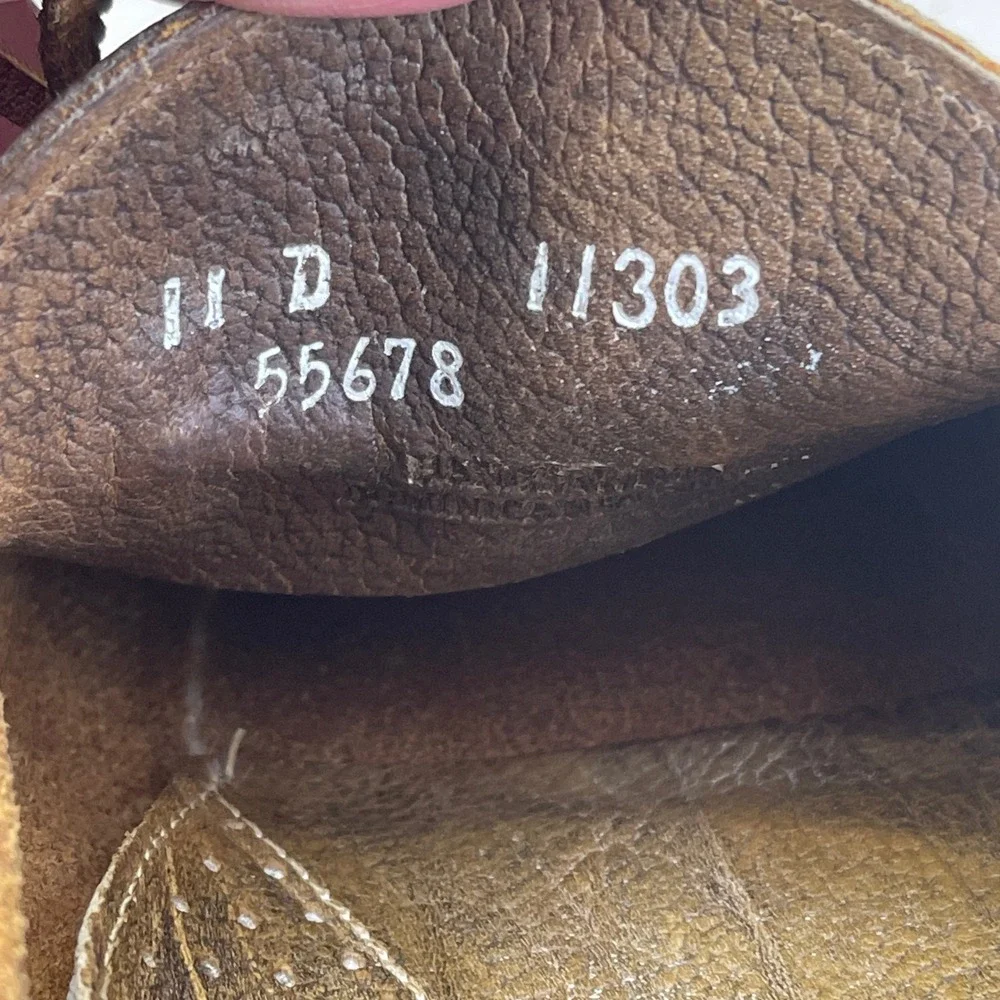 Allen Edmonds Northland Boat Shoes Mens 11 D Brown Leather Slip On Loafer Mocs